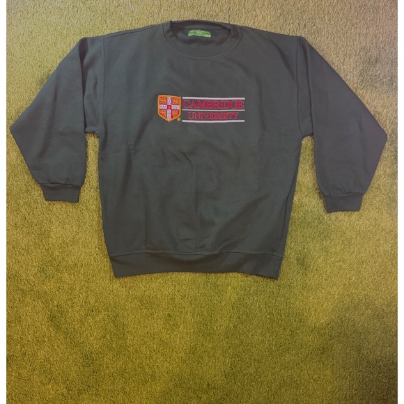 Deluxe Sweats Other - Cambridge University Crewneck Sweatshirt Dark Green Deluxe Sweats RK20 Large